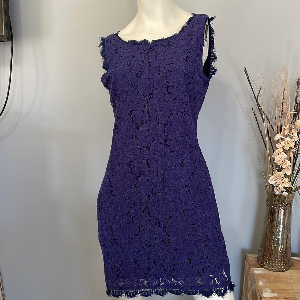 Ejian Blueish Purple dress with cute fringe! M/L Bundle & Save!